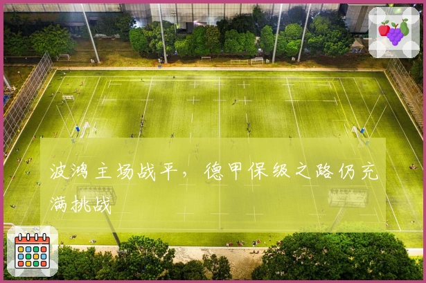 波鸿主场战平，德甲保级之路仍充满挑战